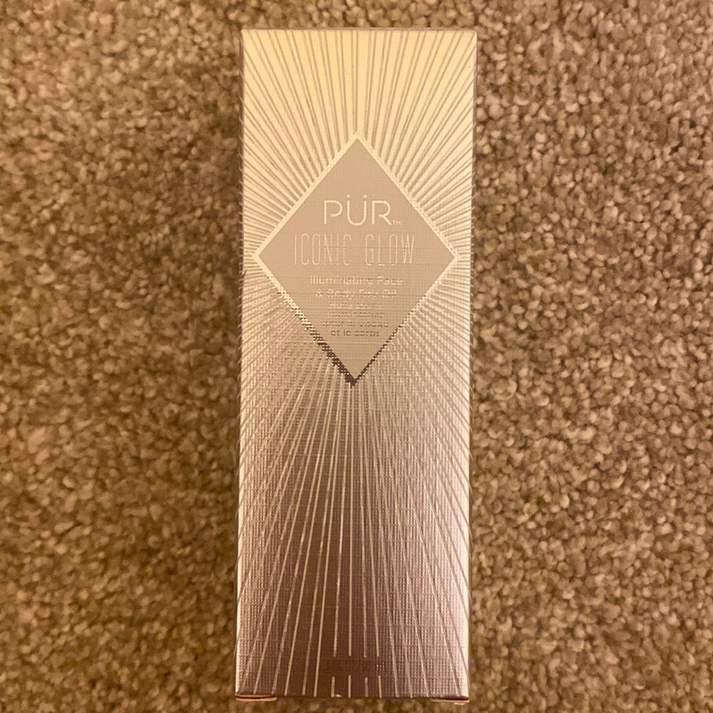 pur iconic glow illuminating face and body dry oil
